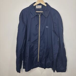 Vintage 90's Izod Lacoste Windbreaker Jacket Mens XL Blue Full Zip Gorpcore Croc
